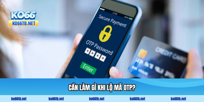 Cần làm gì khi lộ mã OTP?